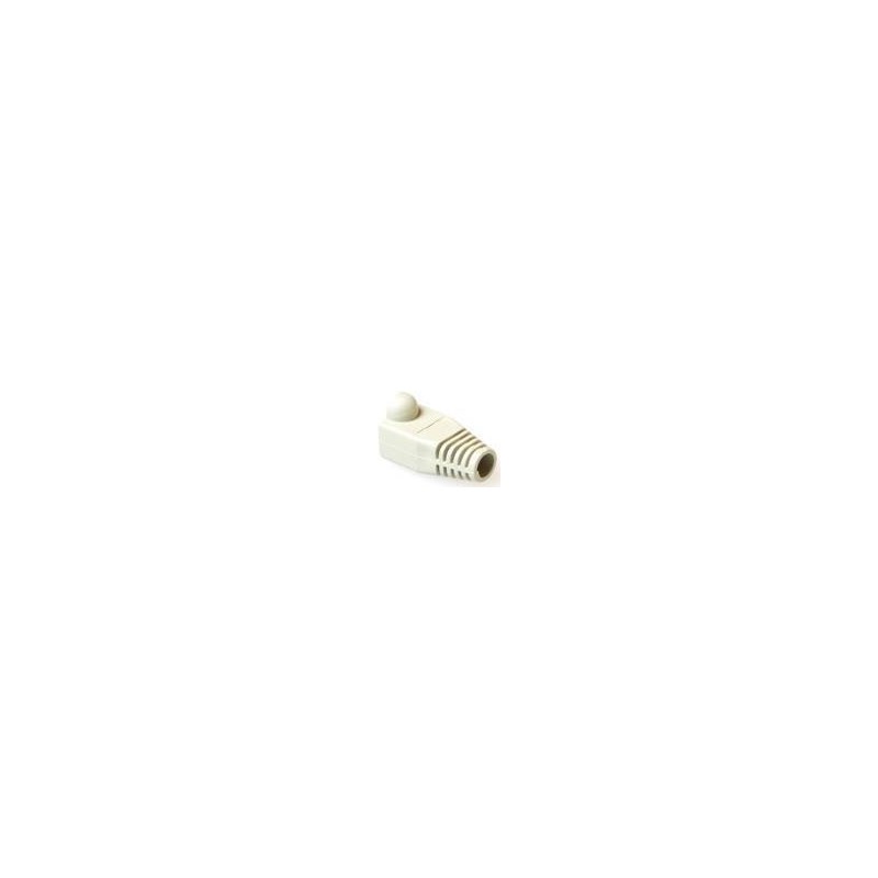 Guaina bianca ACT RJ45 per cavo da 65 mm. Colore Bianco Avvio cavo rj