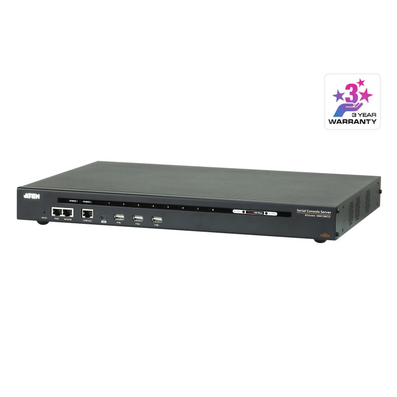 ATEN 8-Port Serial Console Server W/Dual Pow Premium Product