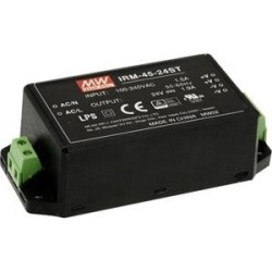 MEAN WELL IRM-45-15 - 45W - 110 - 230V - 52mm - 87mm - 295mm - 200g (