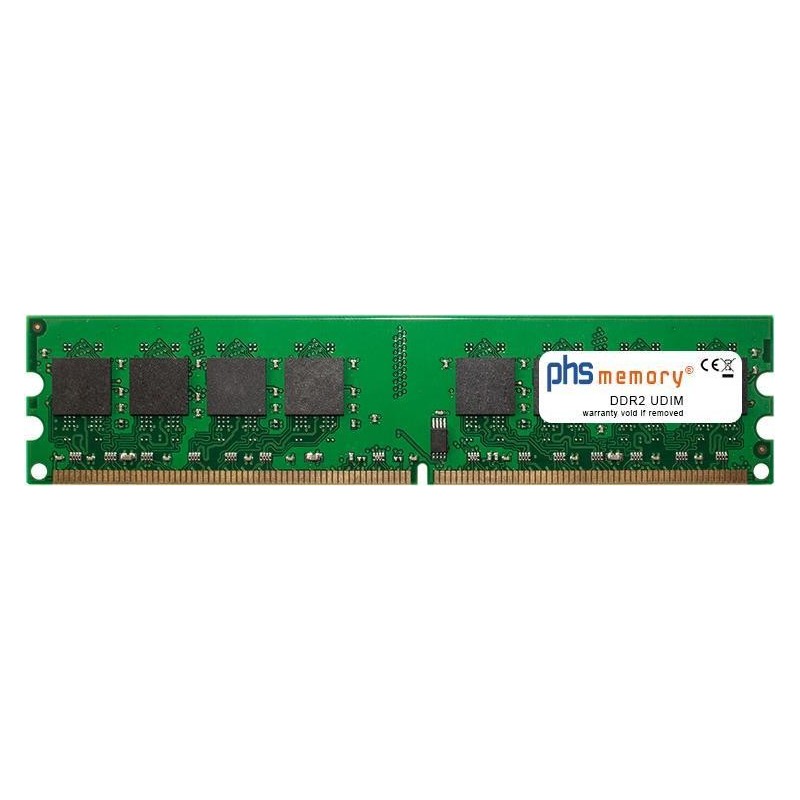 Memoria PHS 2GB RAM per Asus P5QLD PRO DDR2 UDIMM 800MHz PC2-6400U (S