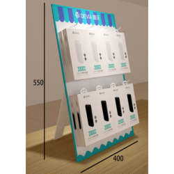 Espositore da Banco 8 Ganci Devia in Plexiglass 550 x 400 mm