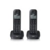 BRONDI TELEFONO CORDLESS GALA TWIN NERO RUBRICA ID CHIAMATE SVEGLIA 7