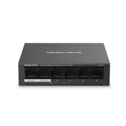 Switch Desktop 6 Porte 10/100Mbps con 4 Porte PoE+