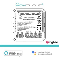 Modulo Ibrido Tapparelle o Pulsante Luci 2CH Zigbee da incas