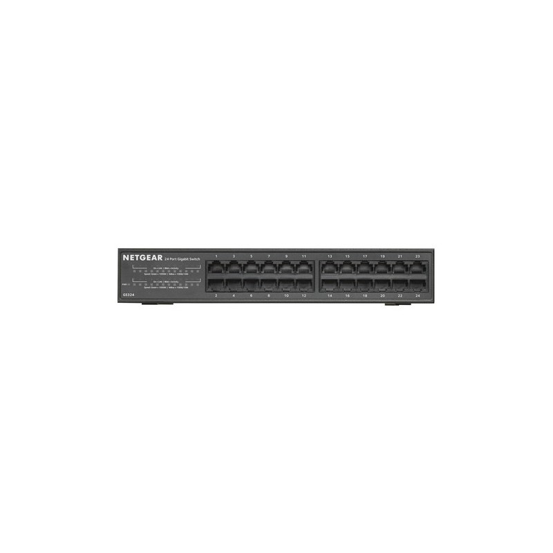 NETGEAR GS324 Non gestito Gigabit Ethernet 10/100/1000 1U Nero