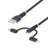 StarTech.com Cavo di Ricarica USB robusto da 1m Da USB a Lightning/Mi