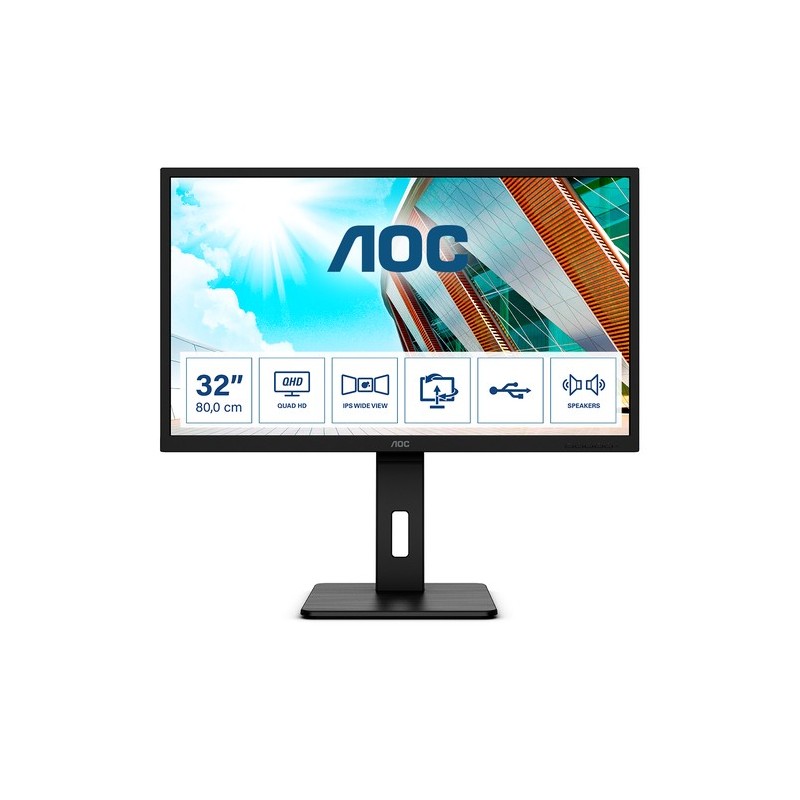 AOC P2 Q32P2 Monitor PC 80 cm 315" 2560 x 1440 Pixel 2K Ultra HD L