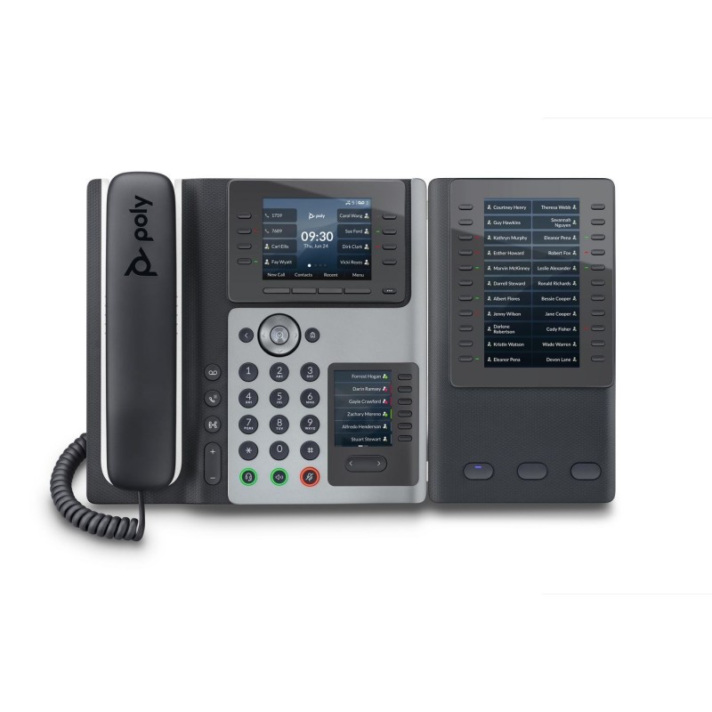 POLY Telefono IP Edge E400 abilitato per PoE