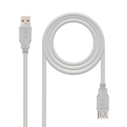 Nanocable 10010202 cavo USB 1 m USB 20 USB A Beige