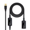 Nanocable 10010212 cavo USB 10 m USB 20 USB A Nero