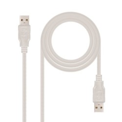 Nanocable 10010303 cavo USB 2 m USB 20 USB A Beige