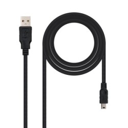 Nanocable 10010400 cavo USB 05 m USB 20 USB A Mini-USB B Nero