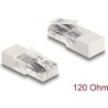 Delock Connettore RJ45 con resistenza terminale 120 Ohm bianco (67185)