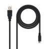 Nanocable 10010500 cavo USB 08 m USB 20 USB A Micro-USB B Nero