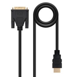 Nanocable 10150502 cavo e adattatore video 18 m DVI HDMI Nero