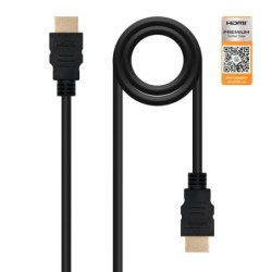 Nanocable HDMI V20 05m cavo HDMI 05 m HDMI tipo A Standard Nero