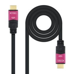 Nanocable 10153715 cavo HDMI 15 m HDMI tipo A Standard Nero Rosa