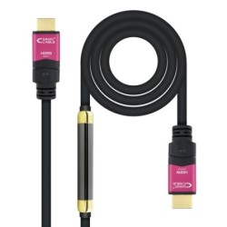 Nanocable 10153725 cavo HDMI 25 m HDMI tipo A Standard Nero Rosa