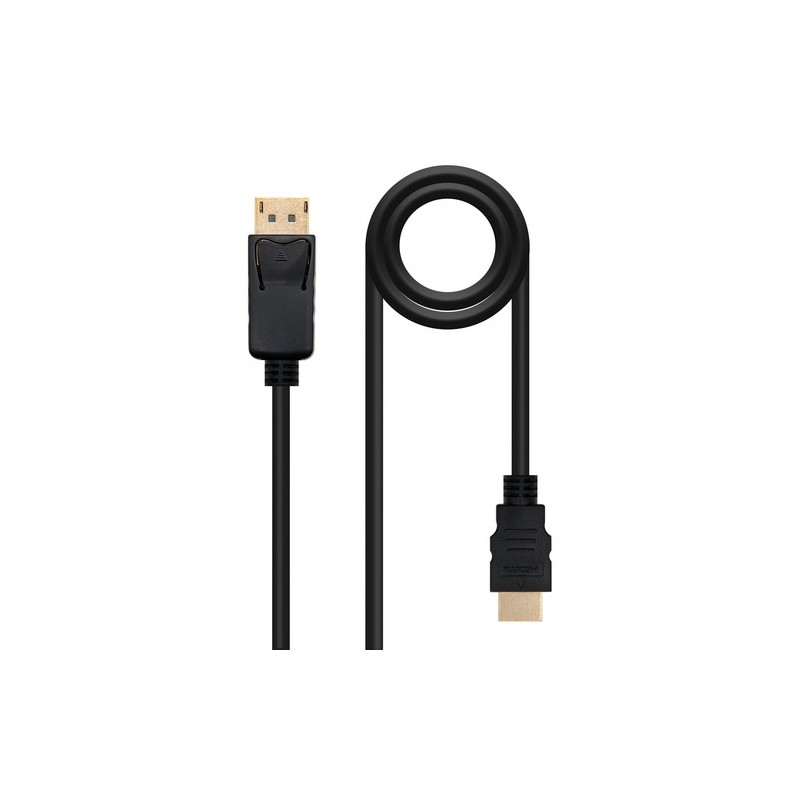 Nanocable 10154301 cavo e adattatore video 1 m DisplayPort HDMI Nero