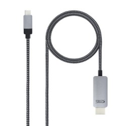 Nanocable 10155102 cavo e adattatore video 18 m USB tipo-C HDMI Al