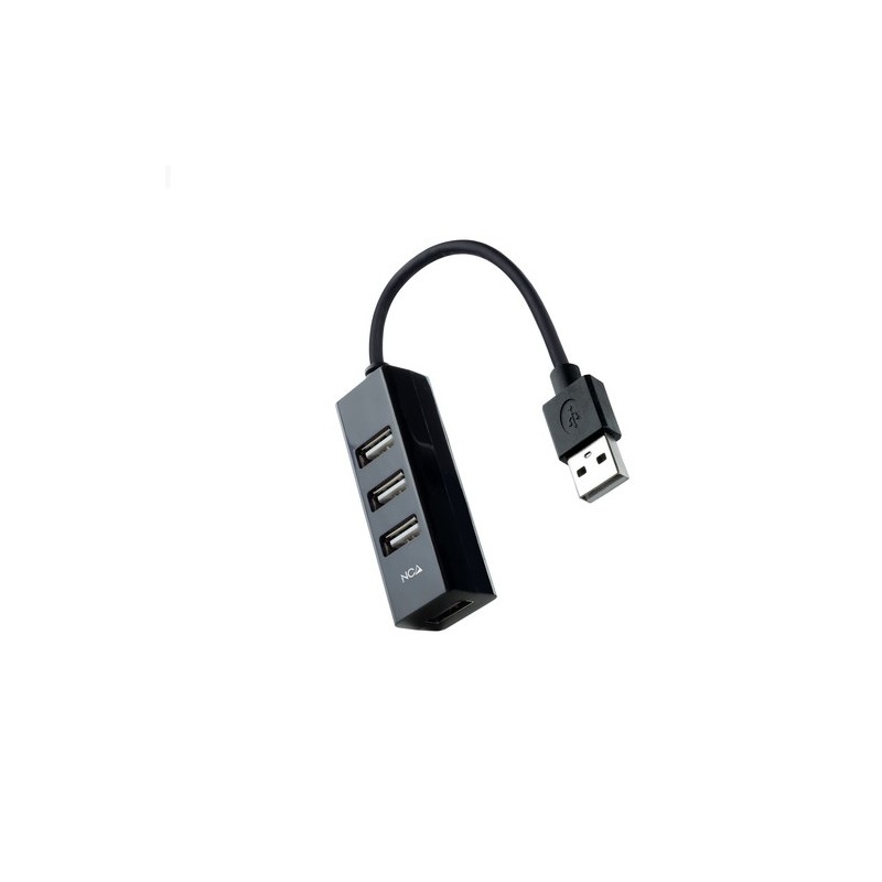 Nanocable 10164404 hub di interfaccia USB 20 Nero