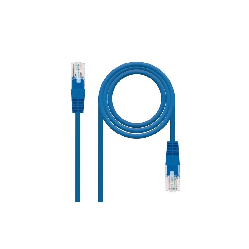 Nanocable 10200100-BL cavo di rete Blu 05 m Cat5e U/UTP UTP