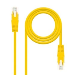 Nanocable 10200101-Y cavo di rete Giallo 1 m Cat5e U/UTP UTP