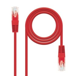 Nanocable 10200401-R cavo di rete Rosso 1 m Cat6e U/UTP UTP