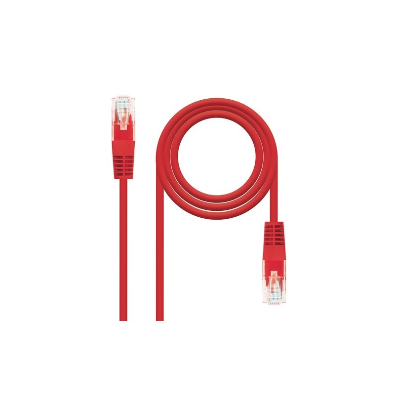 Nanocable 10200401-R cavo di rete Rosso 1 m Cat6e U/UTP UTP