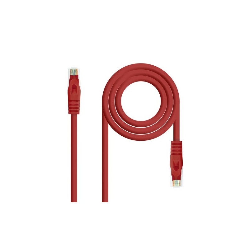 Nanocable 10201800-R cavo di rete Rosso 05 m Cat6a U/UTP UTP