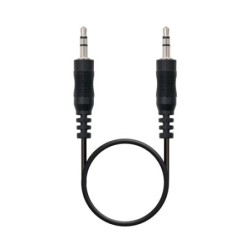 Nanocable 10240105 cavo audio 5 m 35mm Nero