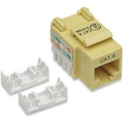 Intellinet Keystone Jack Cat6 Punch-down UTP giallo (210584)