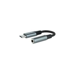 Nanocable 10241204 cavo audio 011 m 35 mm USB C Nero Grigio