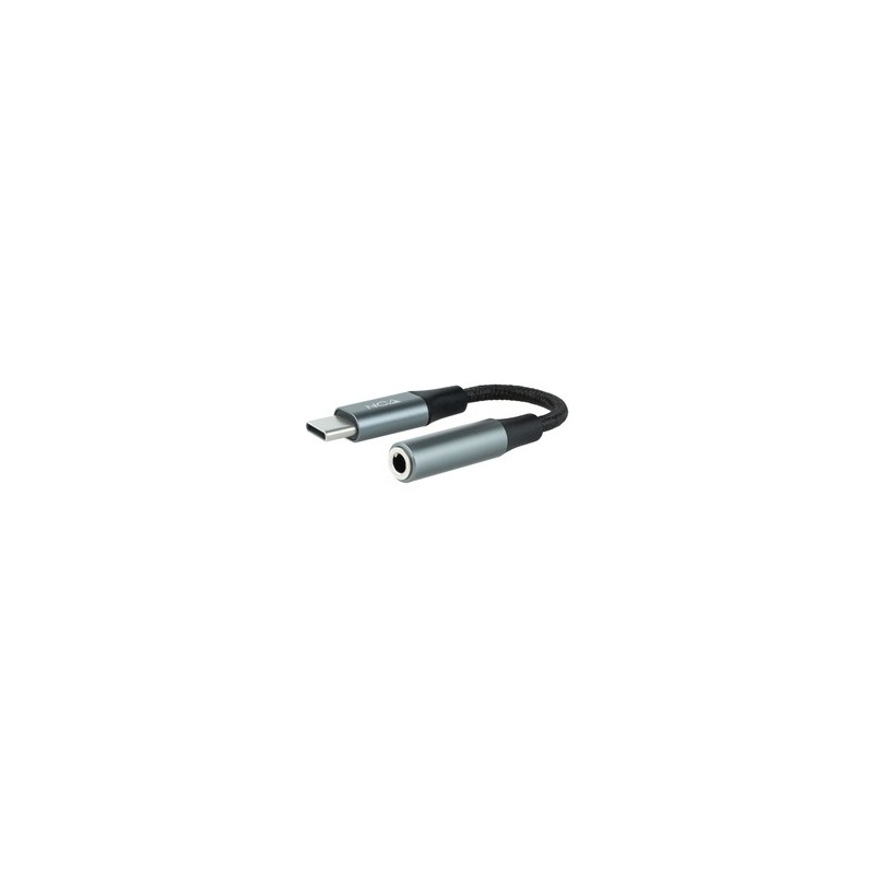 Nanocable 10241204 cavo audio 011 m 35 mm USB C Nero Grigio