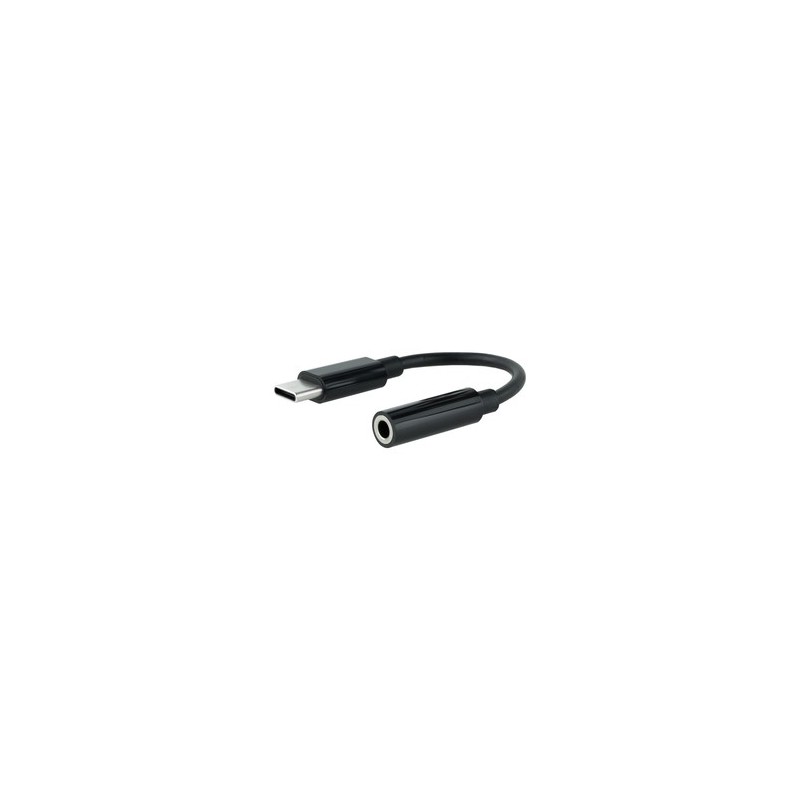 Nanocable 10241205 cavo audio 011 m 35 mm USB tipo-C Nero