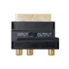 Nanocable 10270051 cavo e adattatore video SCART 21-pin 3 x RCA +