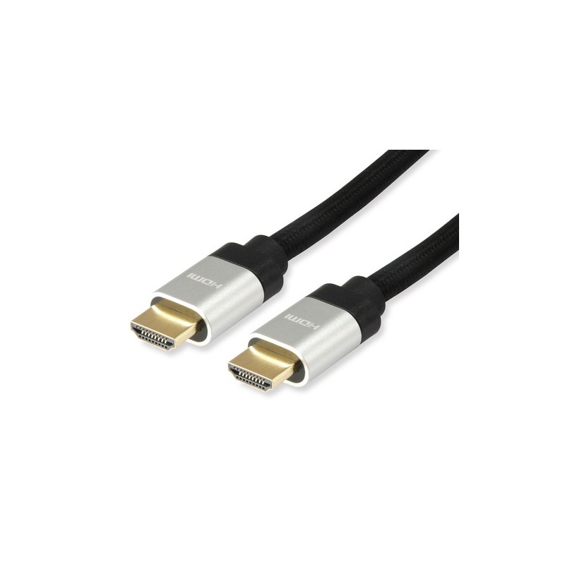 Equip 119382 cavo HDMI 3 m HDMI tipo A Standard Nero Argento