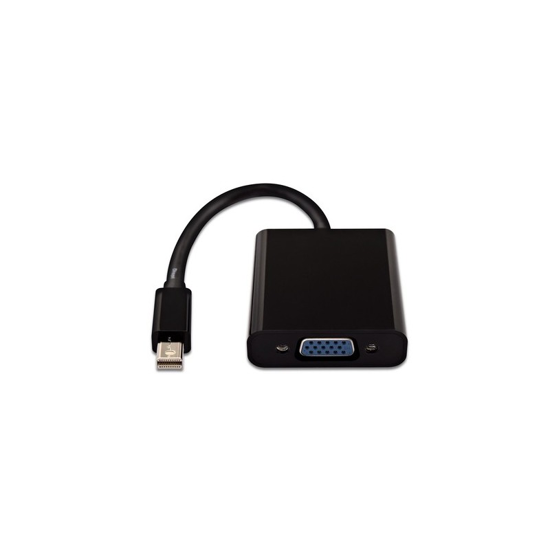 V7 Adaptador negro de vídeo con conector Mini DisplayPort macho a VG