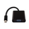 V7 Adaptador negro de vídeo con conector Mini DisplayPort macho a VG