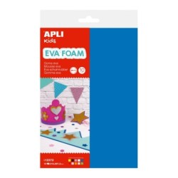 Pacchetto applici di 10 in gomma Eva multicolore A4 - spessore 2 mm -