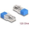 Delock Connettore RJ45 con resistenza terminale 120 Ohm blu (67187)