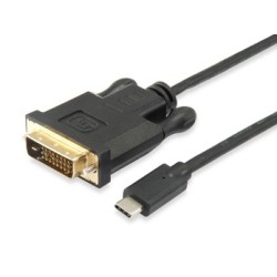 Equip 133468 cavo e adattatore video 18 m USB tipo-C DVI-D Nero