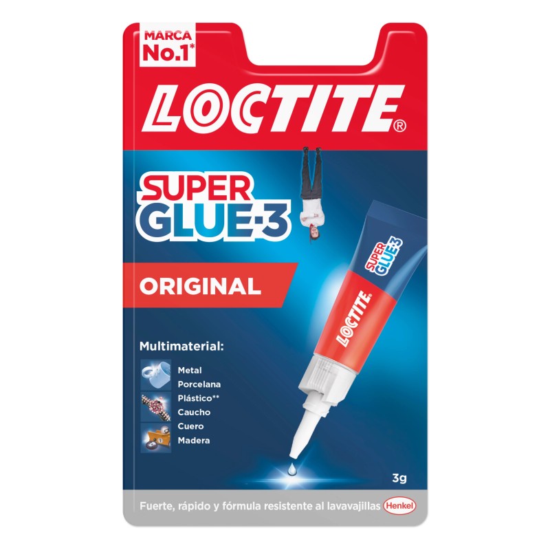 Loctite Super Glue -3 Colla trasparente con pennello - Tripla resiste