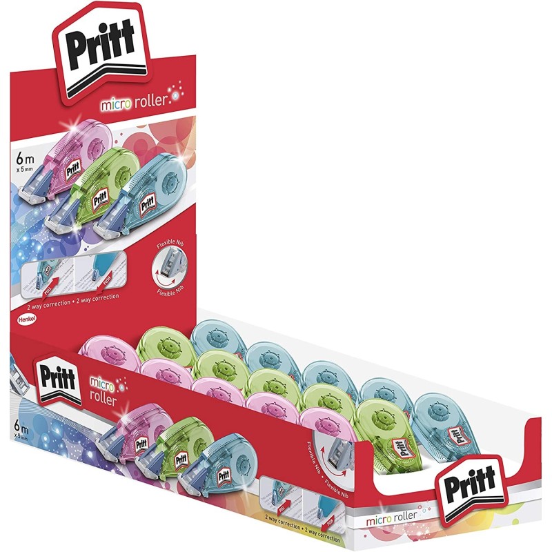 Pritt Micro Roller 15 Opositore a nastro 5mm x 6m - Applicazione puli