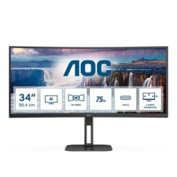 AOC V5 CU34V5C 864 cm 34" 3440 x 1440 Pixel Wide Quad HD LED Nero