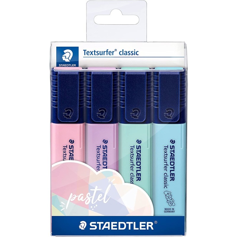 STAEDTLELER TEXTSURFER CLASSE CLASSIC 364 PACCHETTO DI 4 MARKER FLUOR