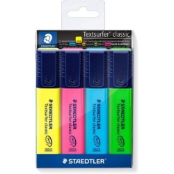 STAEDTLELER TEXTSURFER CLASSE CLASSIC 364 PACCHETTO DI 4 MARKER FLUOR