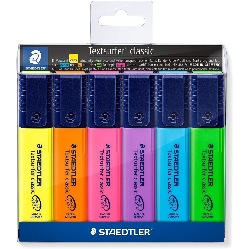 STAEDTLELER TEXTSURFER CLASSE CLASSIC 364 6 marcatori fluorescenti -