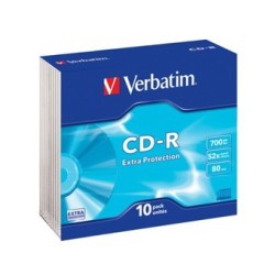 Box Verbatim CD-R 700MB pacchetto 10 unità