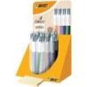 BIC 4 colori Expositor in stile legno di 30 boligrafi a sfere retratt